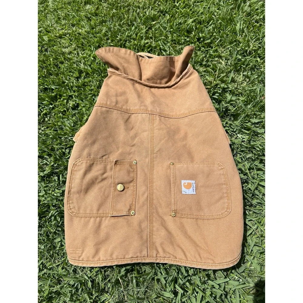 Carhartt Insulated Dog Chore Coat Size Large Chest Brown Tan